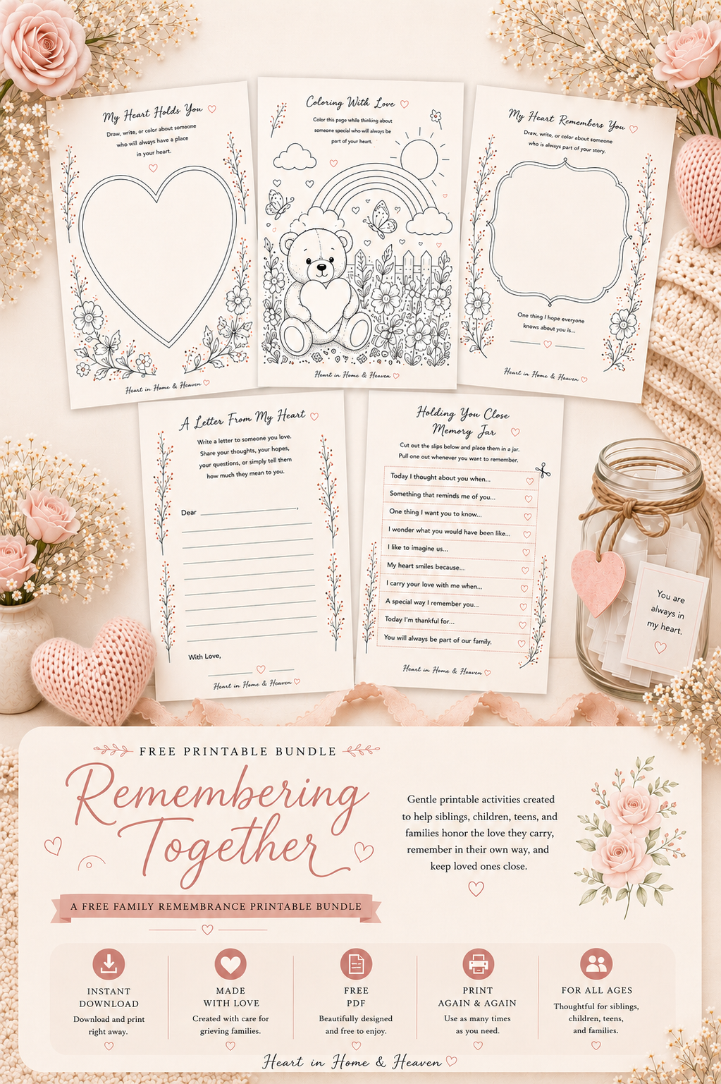 Remembering Together – Family Remembrance (Free Printable)